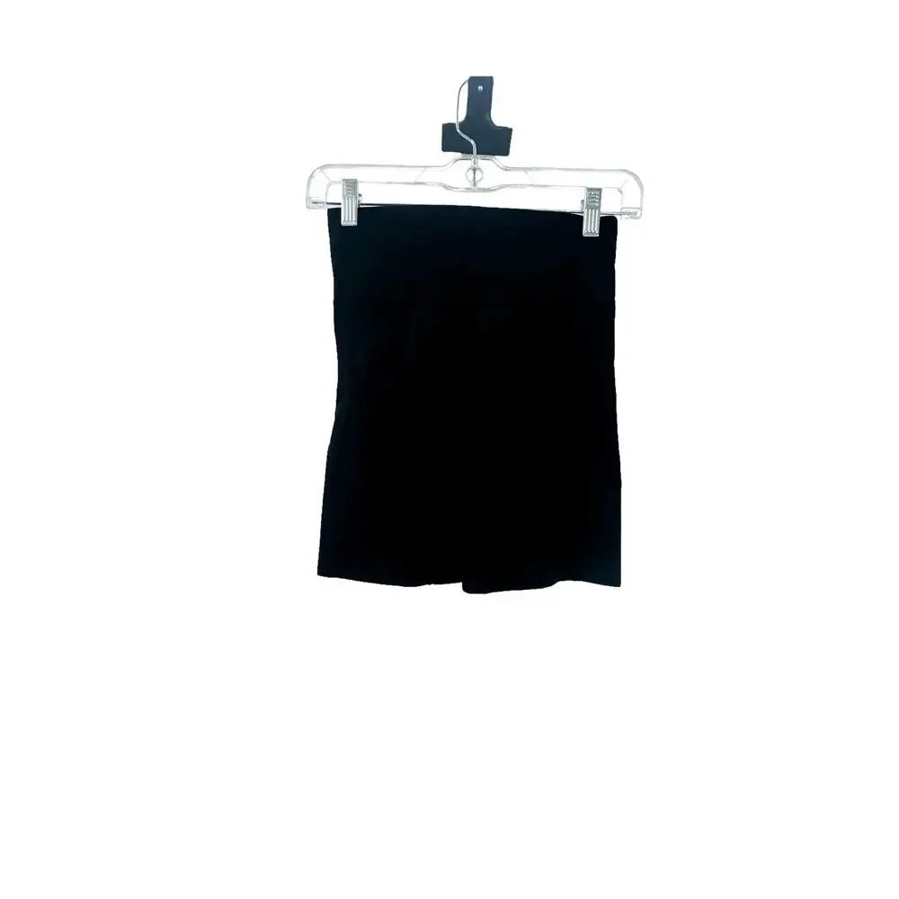 Spanx Seamless Mid Thigh Shaping Shorts High Waist Black Size L NWOT